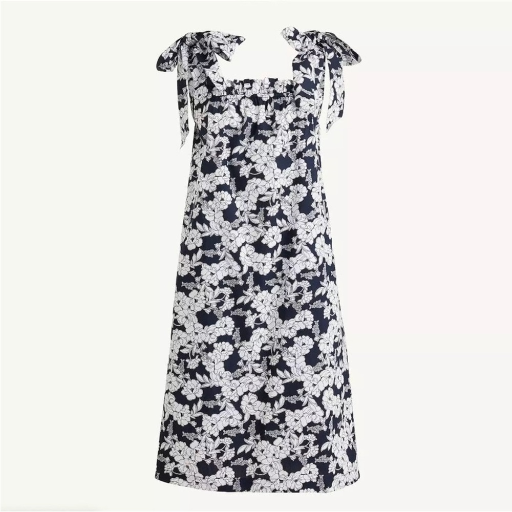 Worn Once! J.Crew Floral Tie Strap Dress - XS
